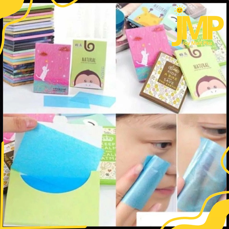 JMP - Kertas Linen Tissue Penyerap Minyak Tisu Linen Muka 50Pcs / Tisu serap minyak Oil Control Film