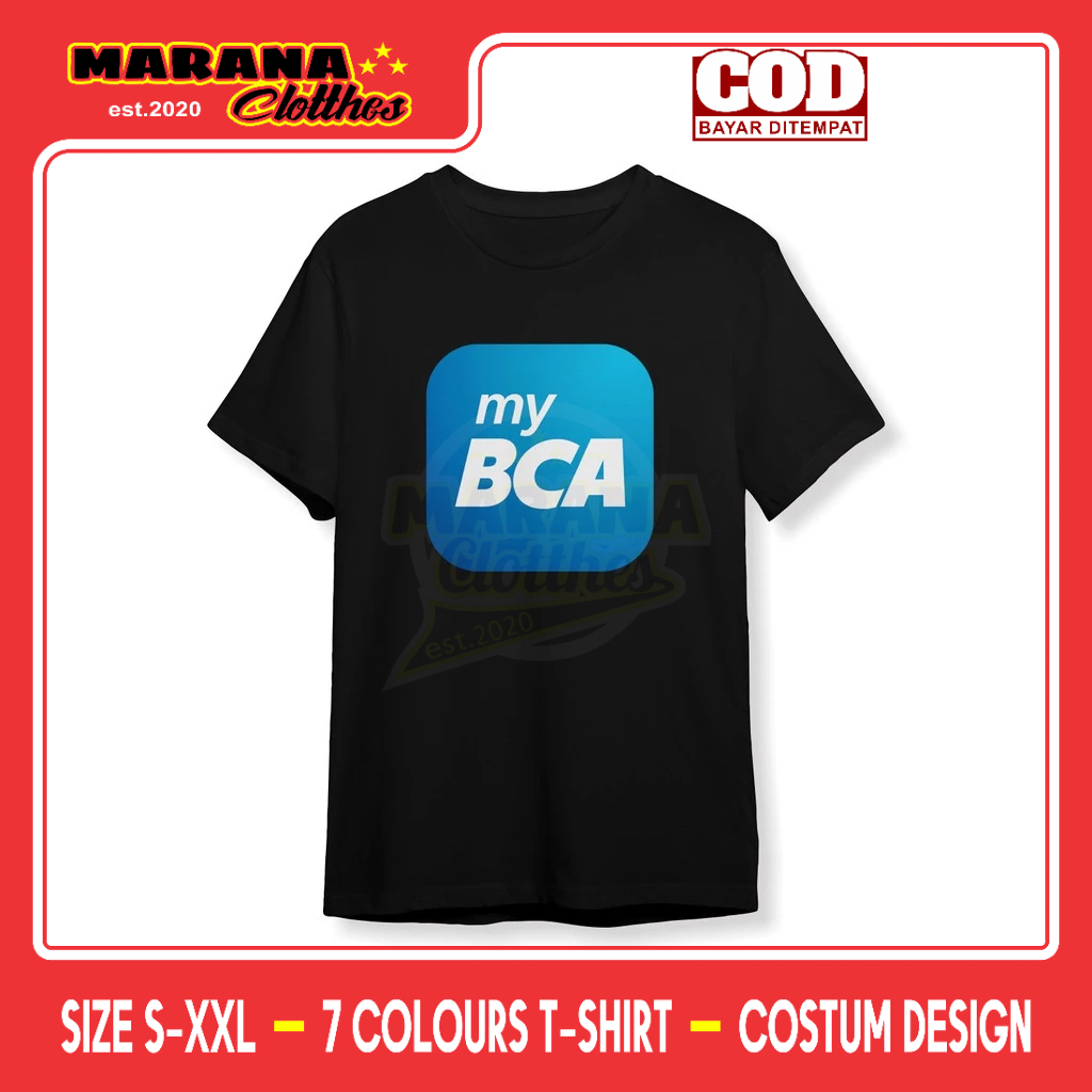 Kaos My BCA - myBCA Logo Baju Perusahaan
