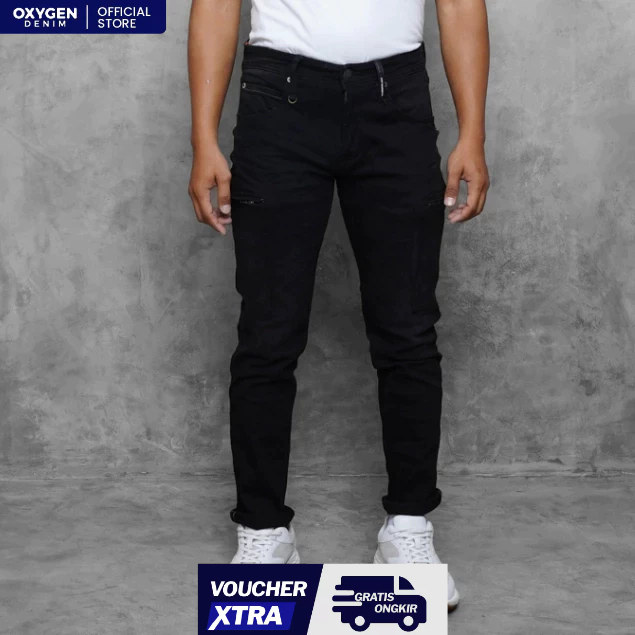 Oxygen Denim Evolve Wanderlust Tapered Cargo Jeans (703-8614)