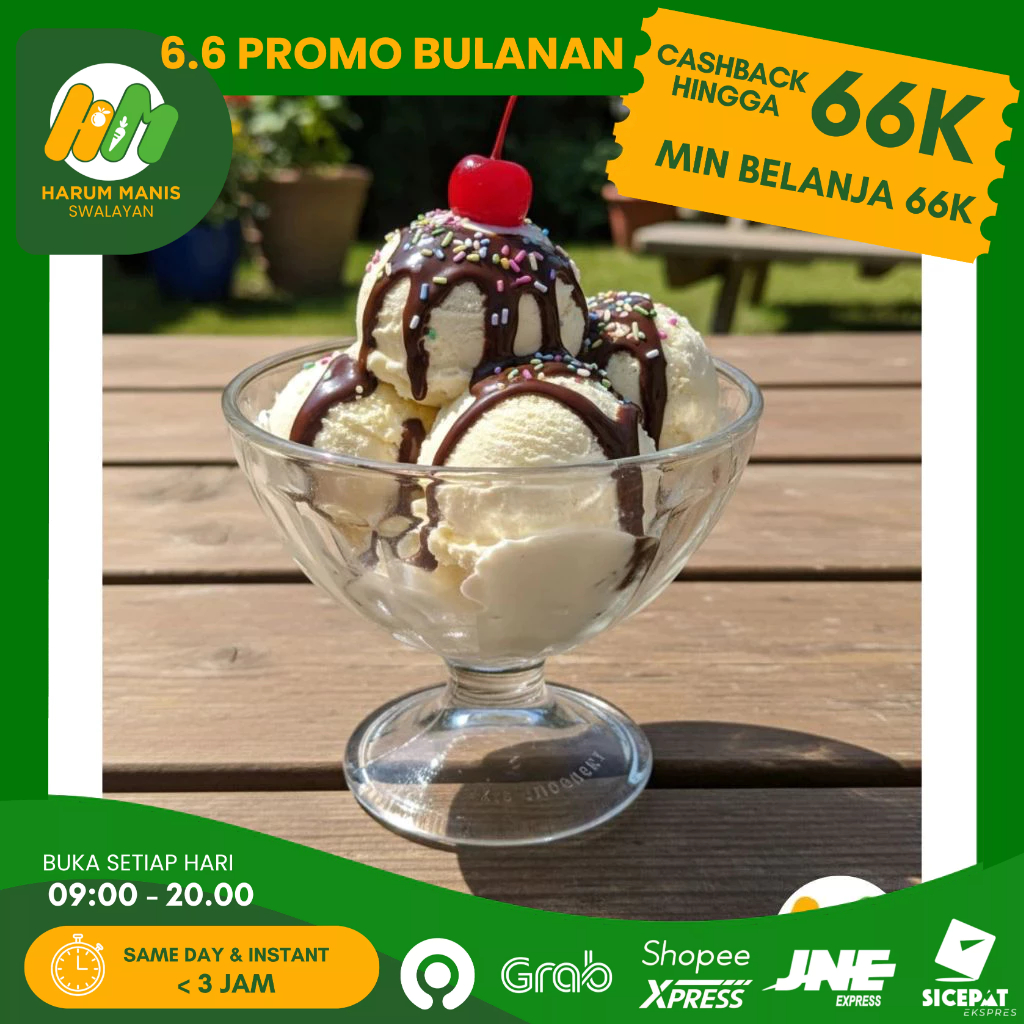 GELAS MANGKOK ES KRIM KACA IC-11 / GELAS KACA DESSERT ESTETIK