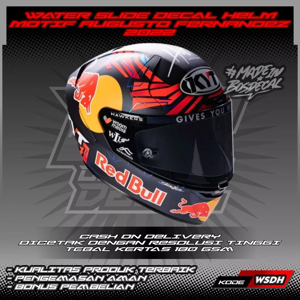 WATER SLIDE DECAL HELM MOTIF AUGUSTO FERNANDEZ 2022