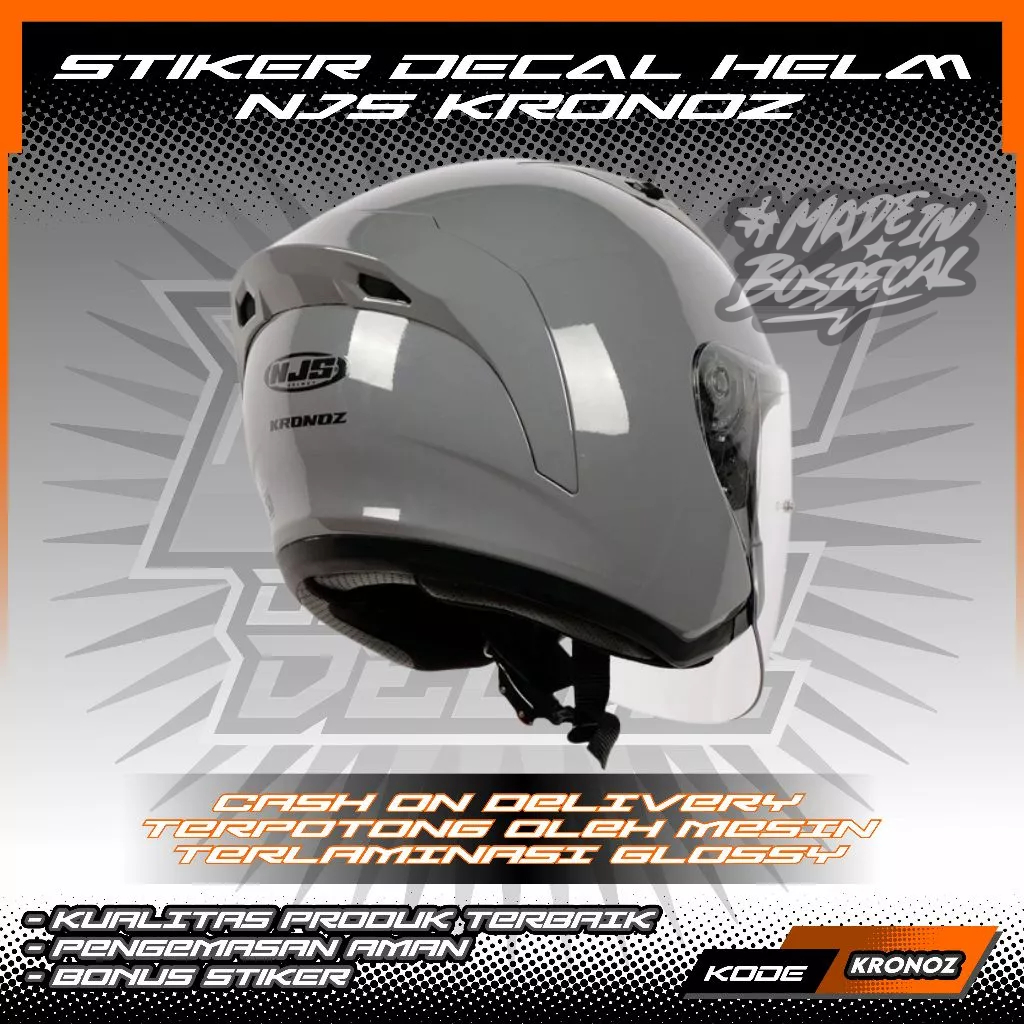 STIKER DECAL HELM NJS KRONOZ
