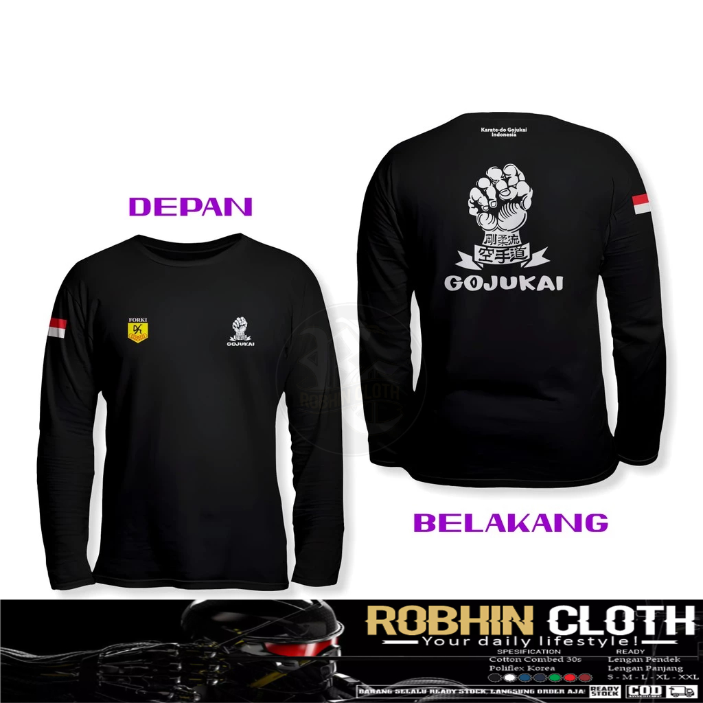 Kaos Baju PROSHOP Logo DB Lengan Panjang Kaos Distro