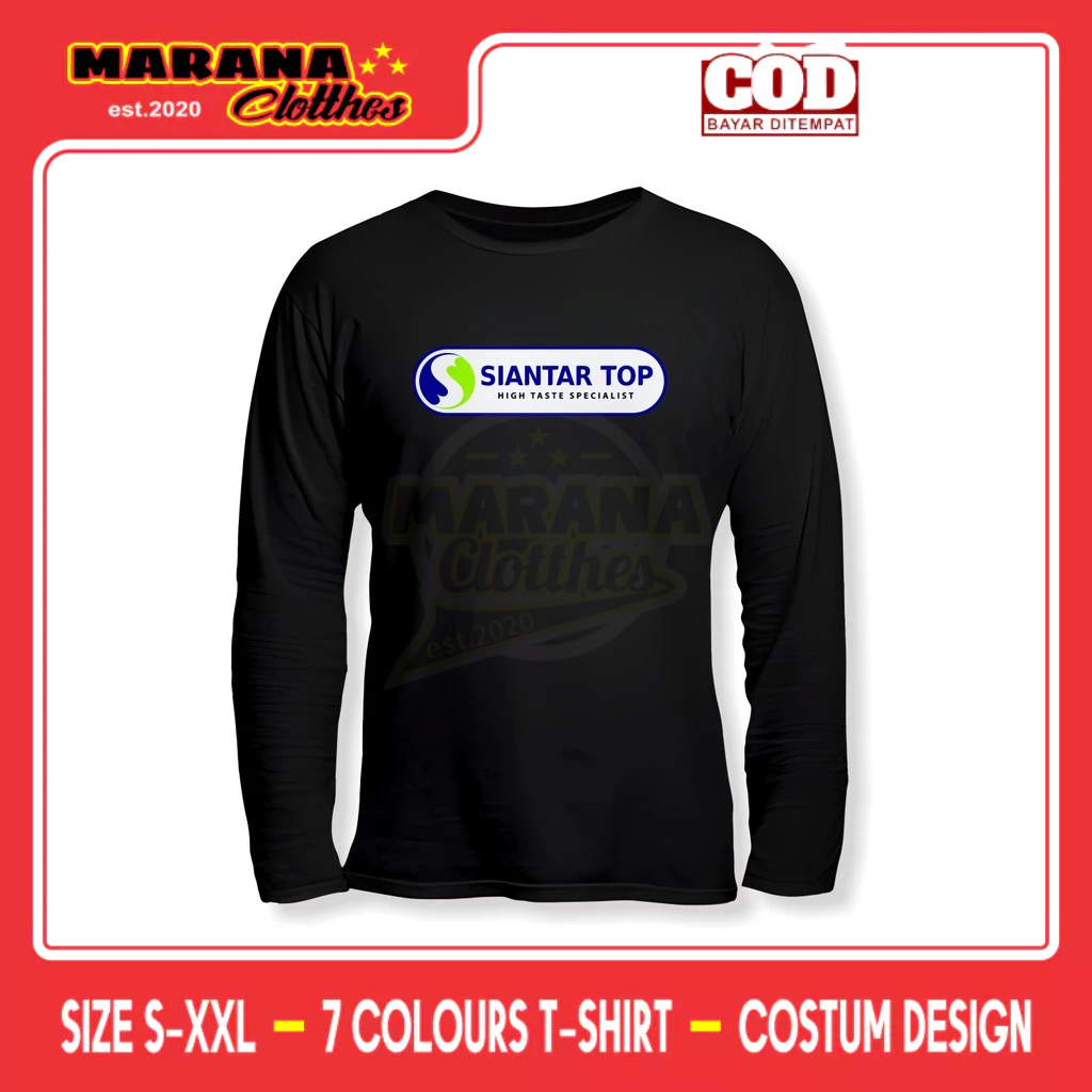 Kaos Siantar Top Logo Lengan Panjang Baju Perusahaan
