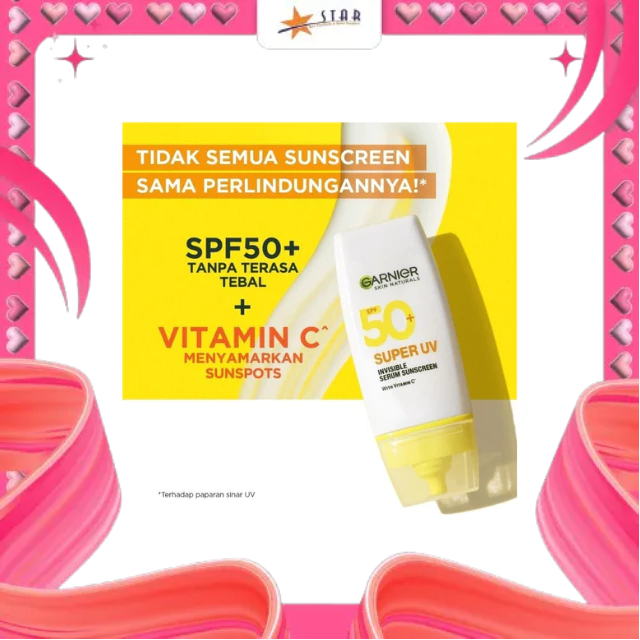 * STAR * Garnier Super UV Invisible Serum Sunscreen 30ML/Sunscreen Serum