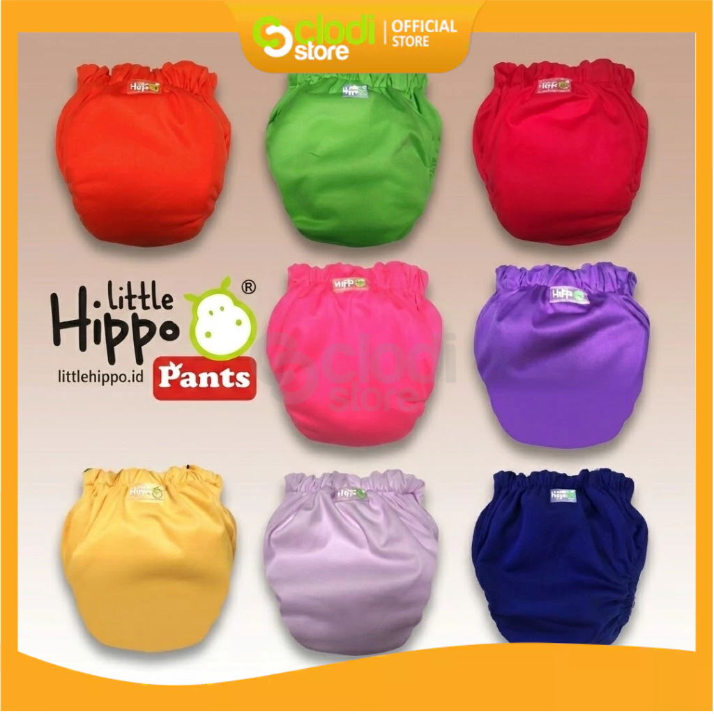 Clodi AIO Pant Popok Kain Bayi Merk Little Hippo Charcoal Eco Clody Ningrat Klodiz Nadnad Free Azza 
