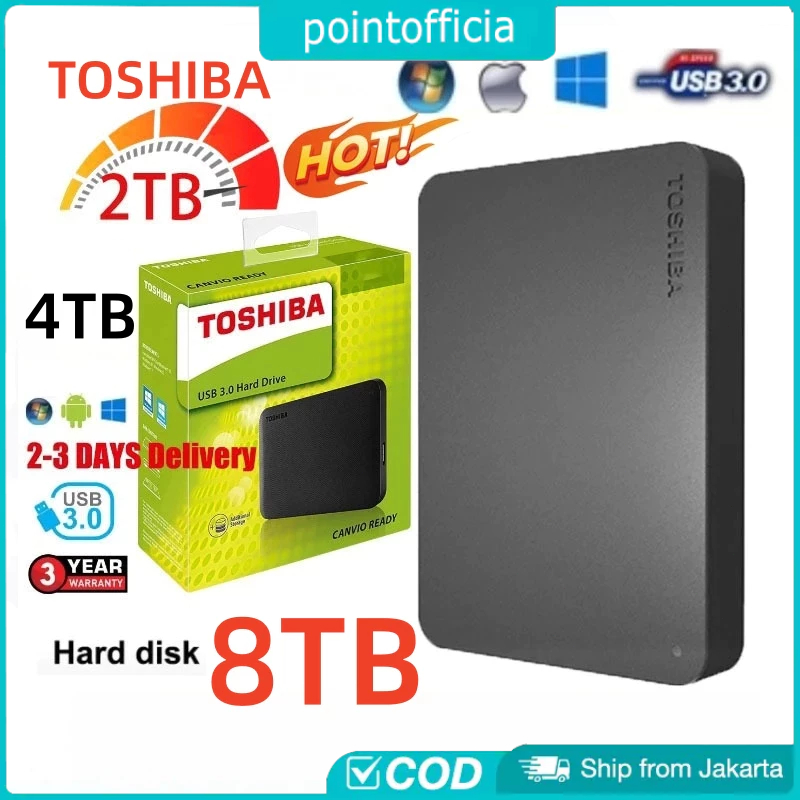 NEW 2TB/4TB/8TB HD Hardisk Eksternal / HDD External USB 3.0 Portable hardisk eksternal ORIGINAL