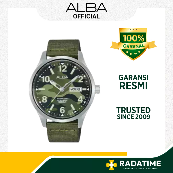 Jam Tangan Pria Alba Original Canvas Garansi AL4267 X1