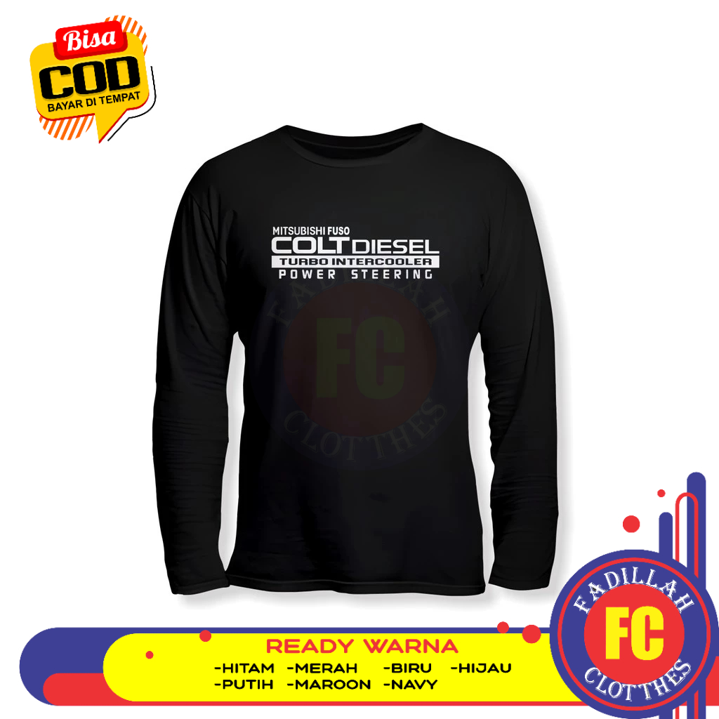 Baju Kaos Mitsubihsi Fuso Colt Diesel Turbo Lengan Panjang Baju Otomotif