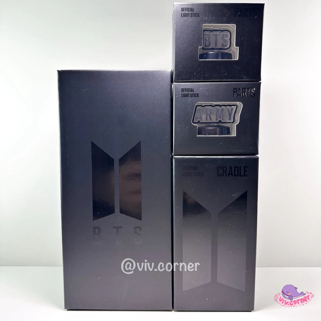 BTS Official Light Stick ver 4 + Cradle + LS Parts BTS ARMY - Army Bomb Official - Armybomb Lightsti