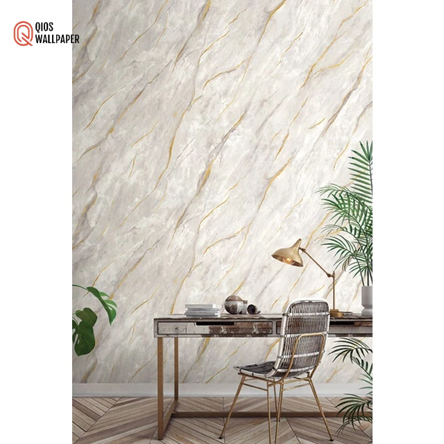 Wallpaper dinding kantor polos tekstur marmer simple premium korea 1meter X 15meter