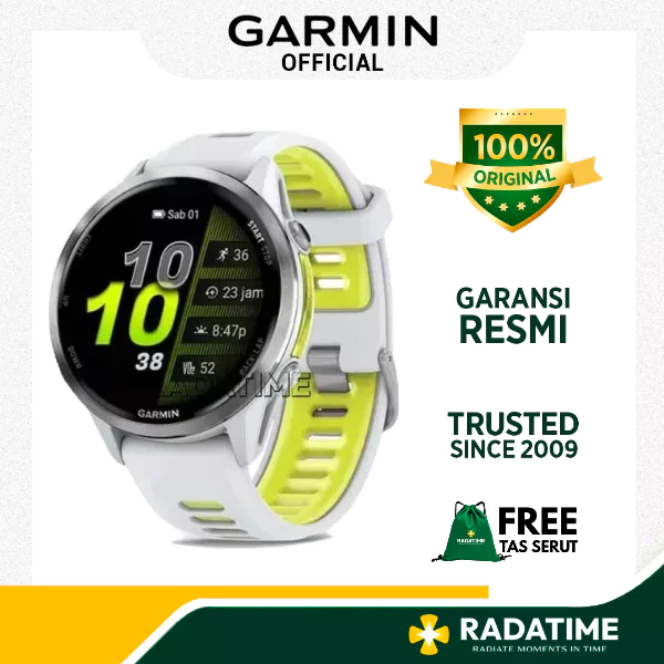 Jam Tangan Pria Garmin Forerunner 970 White 100% Original