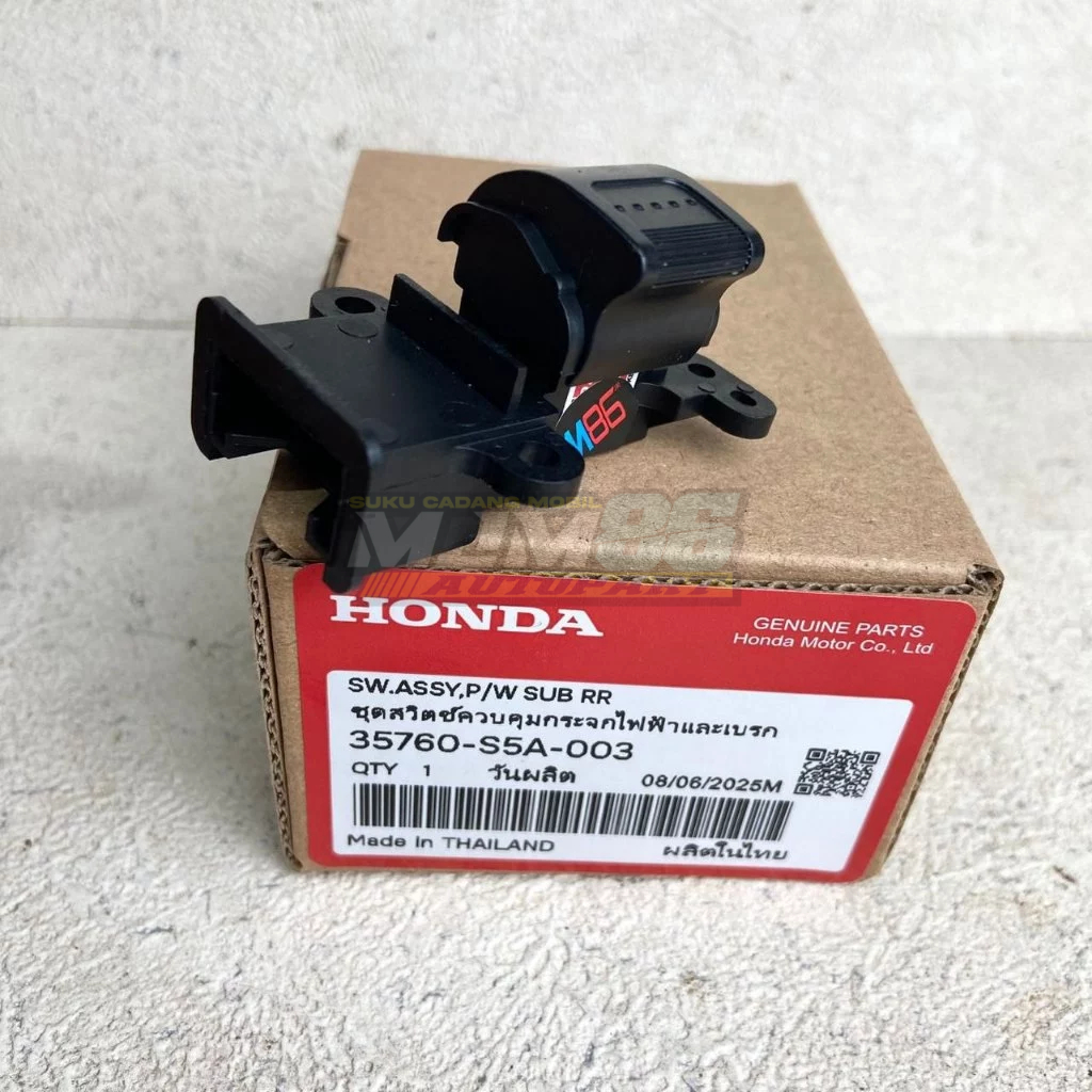 Switch Power Window Belakang Kanan Honda CRV Gen 2 2002-2006 Civic ES Century 2001-2005 35760-S5A-00
