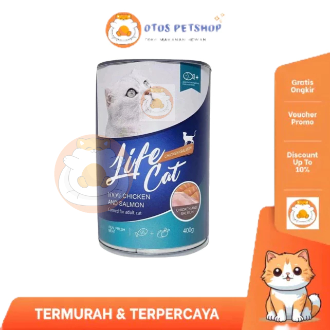 Otos Petshop | Makanan Kucing Kaleng Life Cat 400GR | Life Cat Kaleng 400 GR
