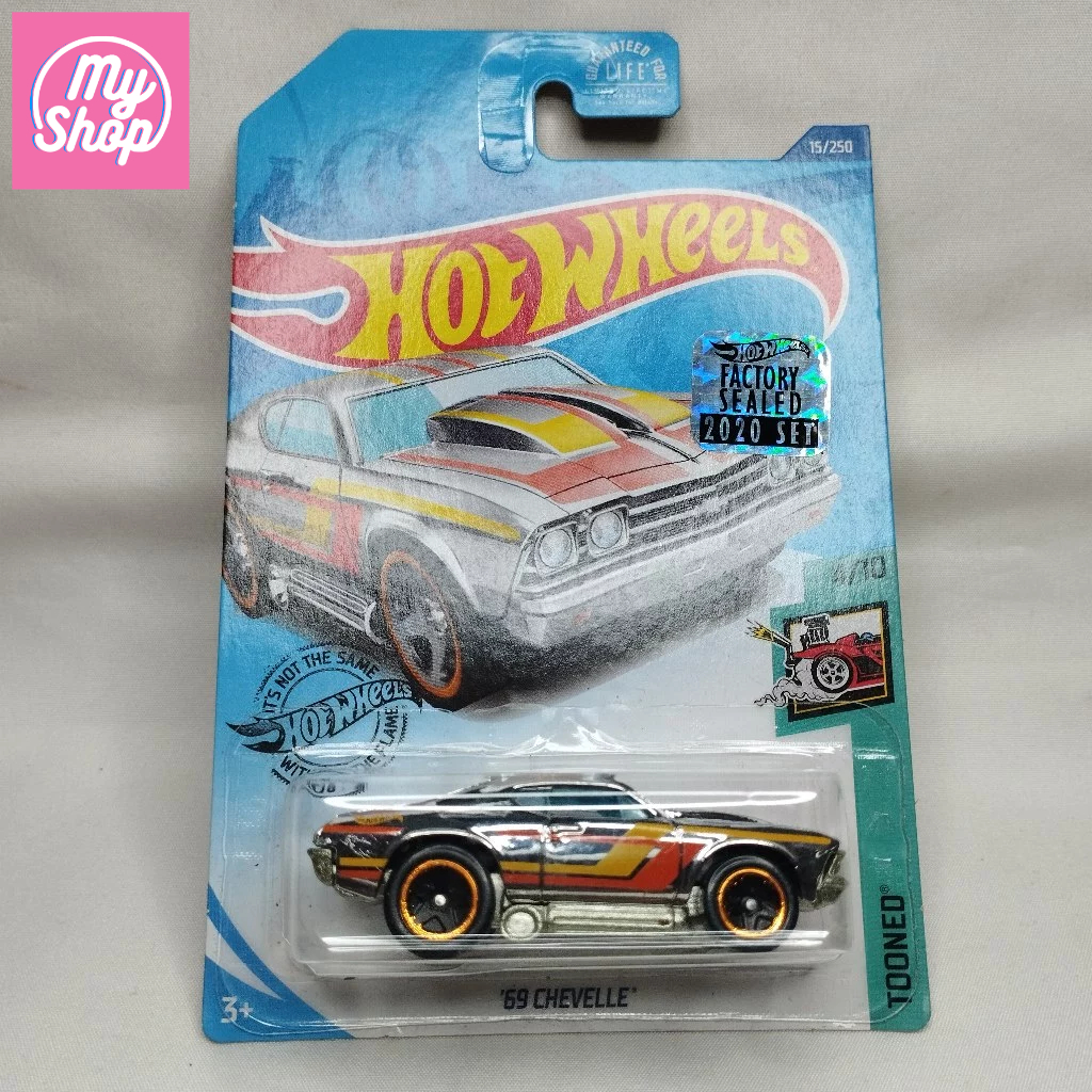 Hot Wheels 69 Chevelle Factory Sealed 2020 Tooned Silver