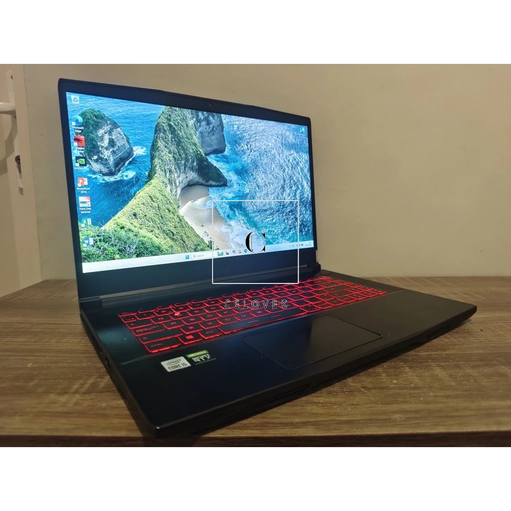 MSI GF65 RTX3060 ram 16gb ddr4 ssd 512gb
