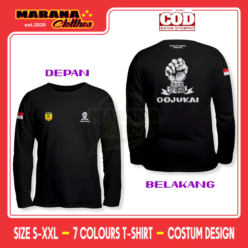 Kaos PROSHOP Logo DB Lengan Panjang Kaos Distro