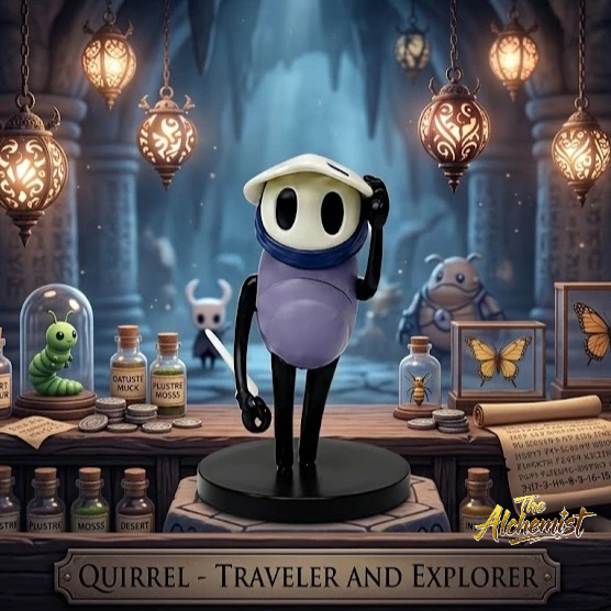 Action Figure Quirrel V2 Hollow Knight Silk Song Quirrel - TA - Mainan Action Figur Quirrel Silksong
