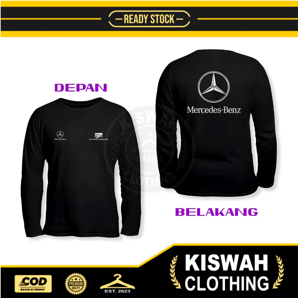 Kaos Tshirt Mercedes Benz PT Gudang Garam DB Lengan Panjang Kaos Distro
