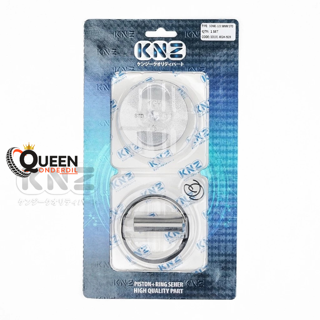 PISTON + RING SEHER KIT SONIC 125 (58MM) (KGH) KNZ (QUEEN)