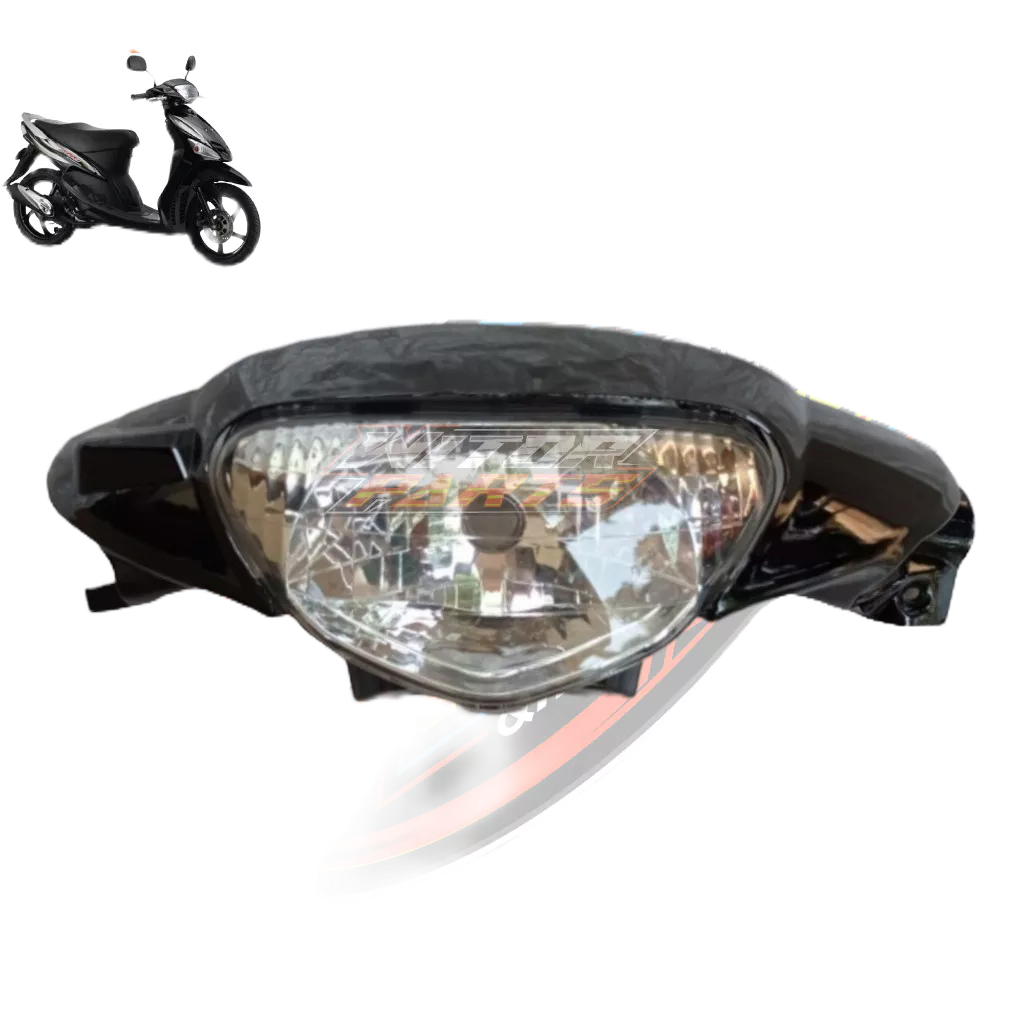 Batok Kepala Depan Mio Sporty Plus Reflektor Lampu Depan Hitam / Batok Depan Mio Sporty Plus Lampu H
