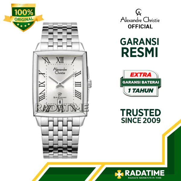 Jam Tangan Pria Alexandre Christie 8708 MDBSSSLRM Slim Elegance 100% Original