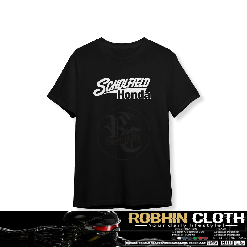 Kaos Baju Scholfield Honda Baju Otomotif