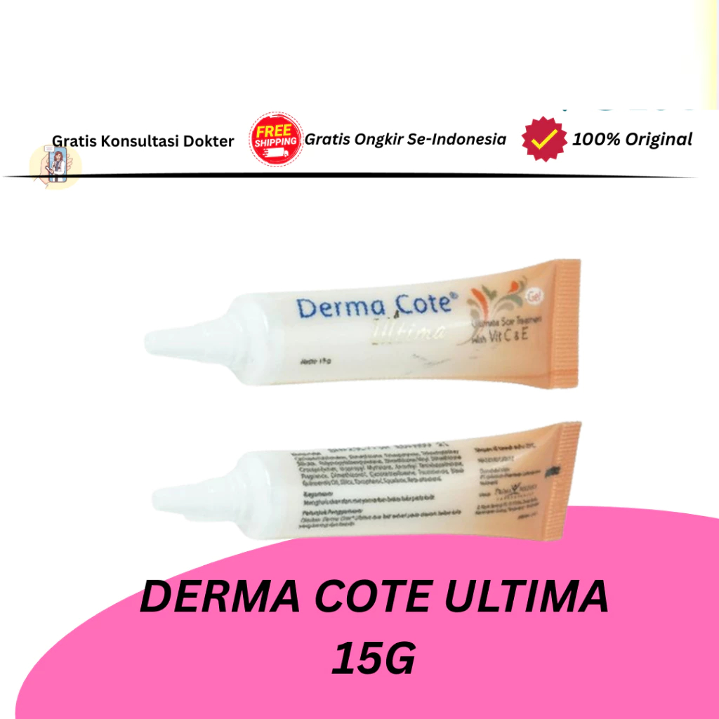 DERMA COTE ULTIMA 15G /PENYAMAR BEKAS LUKA / KELOID/STRETCHMARK