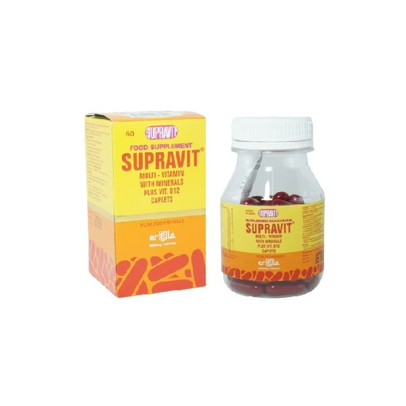 SUPRAVIT MULTI VITAMIN 1 BOTOL 60 TABLET