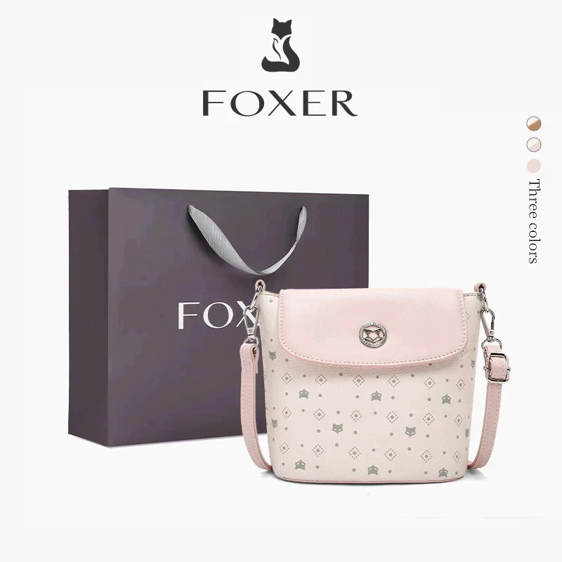 FOXER Tas Selempang Wanita Tas Ember Tas Wanita Baru