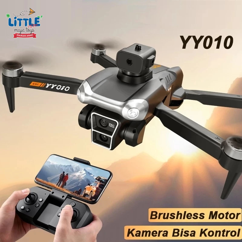 Drone Aerial kamera YY010 Pesawat Nirawak Quadkopter GPS Lipat Dengan Aliran Optik Drone RC