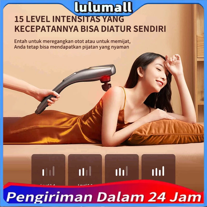 Produk baru*Tongkat pijat elektrik/tongkat pijat lumba-lumba/Pijat punggung multifungsi Dapatkan ena