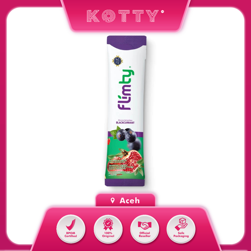 Kotty Kosmetik - FLIMTY FIBER - Sachet -  Minuman Kesehatan, Diet & Pelangsing