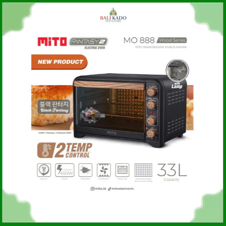 MITO Oven Listrik 33 Liter Fantasy 2 MO-888 / MO 888 - Pemanggang Kue Roti & Makanan - Garansi Resmi