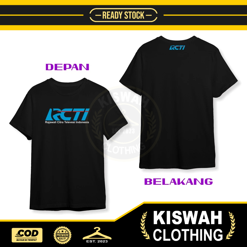 Kaos Tshirt RCTI Logo DB Baju Perusahaan