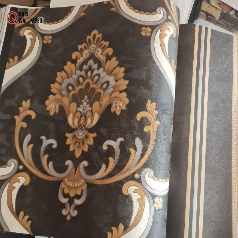 Wallpaper Dinding Motif Batik Ruang Tamu Klasik Harga