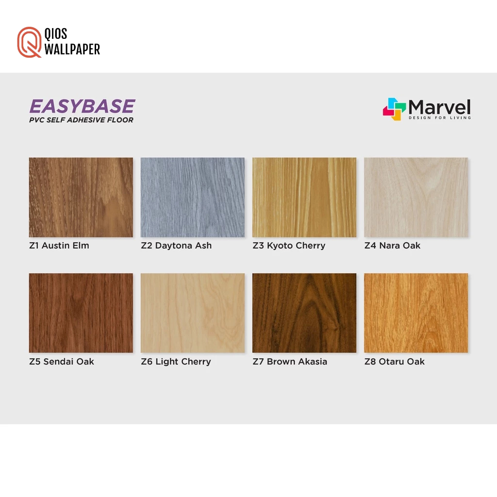 Vinyl Sticker 2mm Marvel LVT Easy / Lantai Kayu Vinyl / Stiker Vinyl