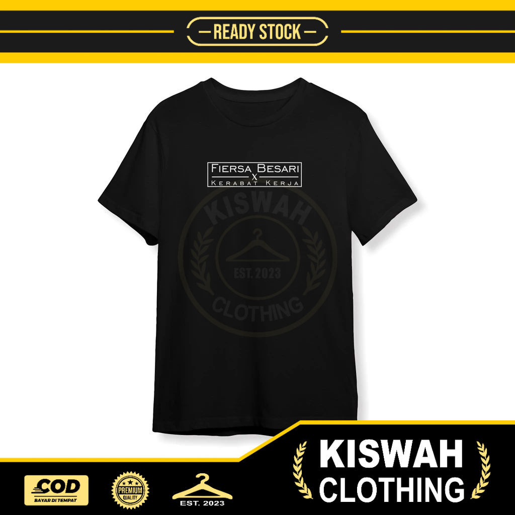 Kaos Tshirt Fiersa Besari x Kerabat Kerja Baju Musik