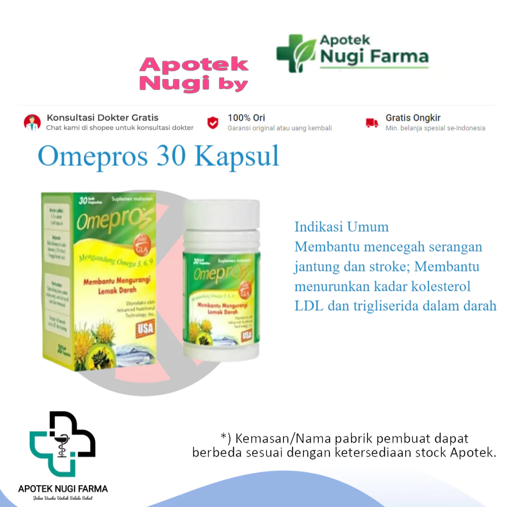 Omepros 30 Kapsul / Kolesterol