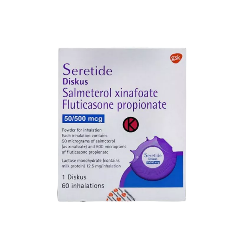 SERETIDE DISKUS 50/500 INHALER 1 DISKUS @ 60 DOSIS