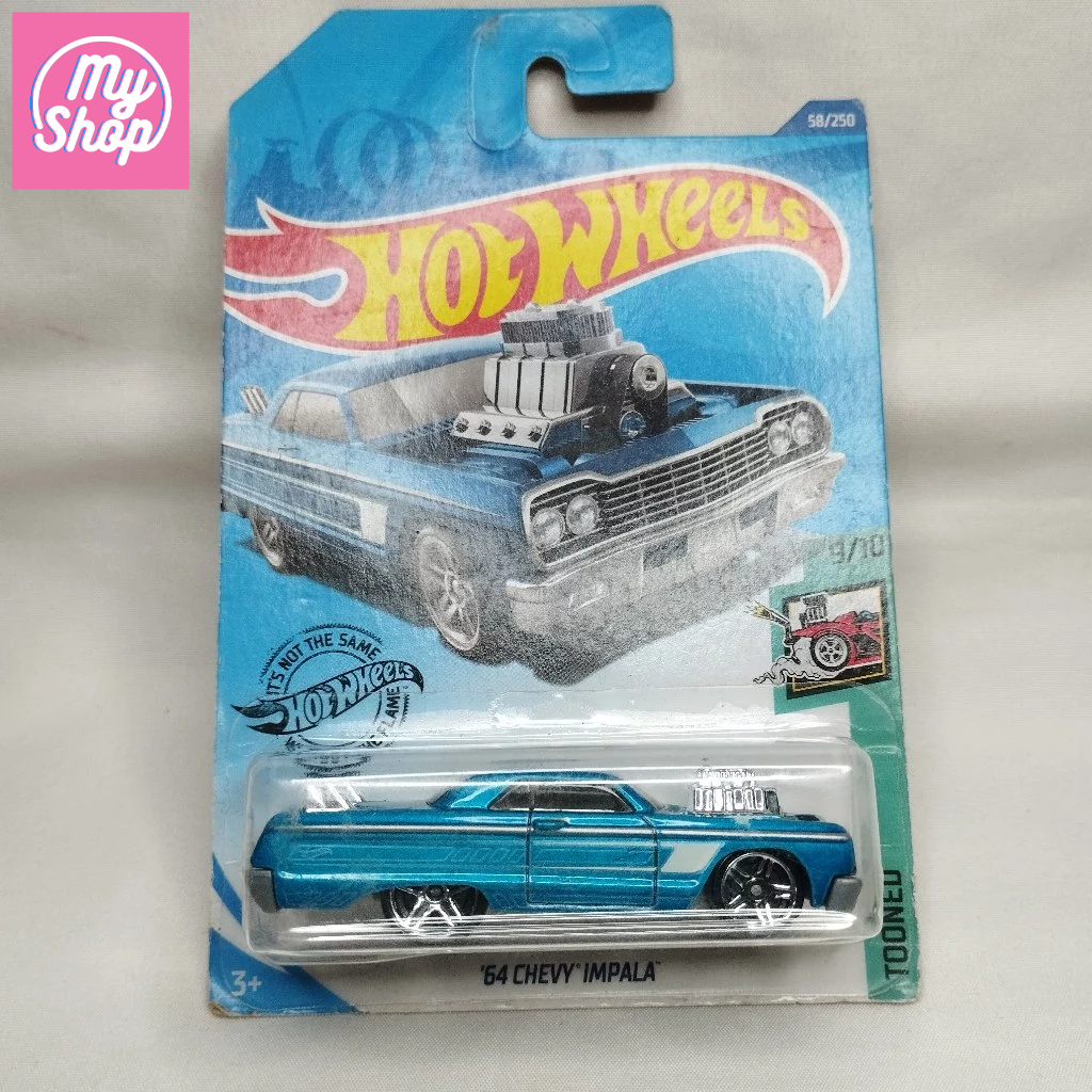 Hot Wheels 64 Chevy Impala Tooned Blue