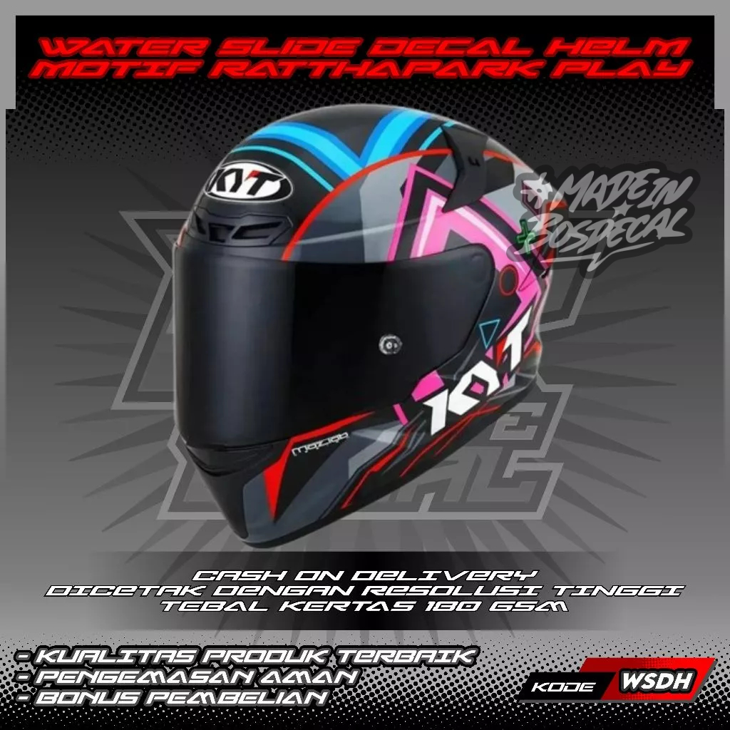WATER SLIDE DECAL HELM MOTIF RATTHAPARK PLAY