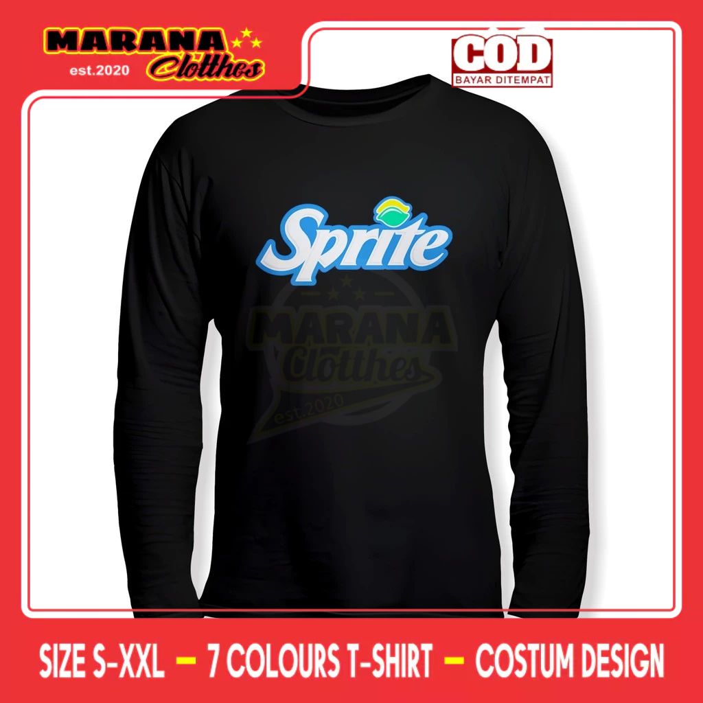 Kaos Sprite Logo V3 Lengan Panjang Kaos Distro