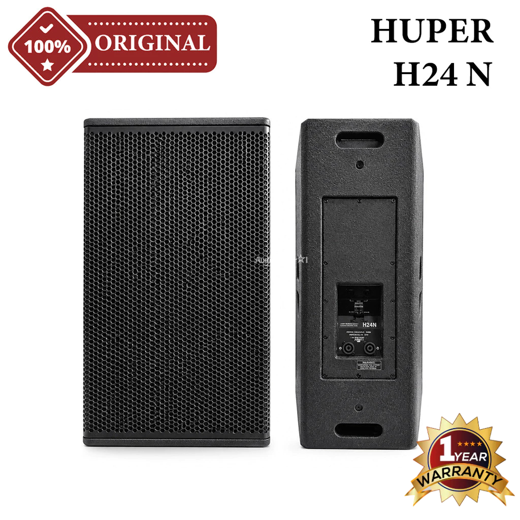 Speaker Pasif Bi-Amp 2 x 12 Inch HUPER H24N Box Kayu Original 800 Watt Harga 1 PCS
