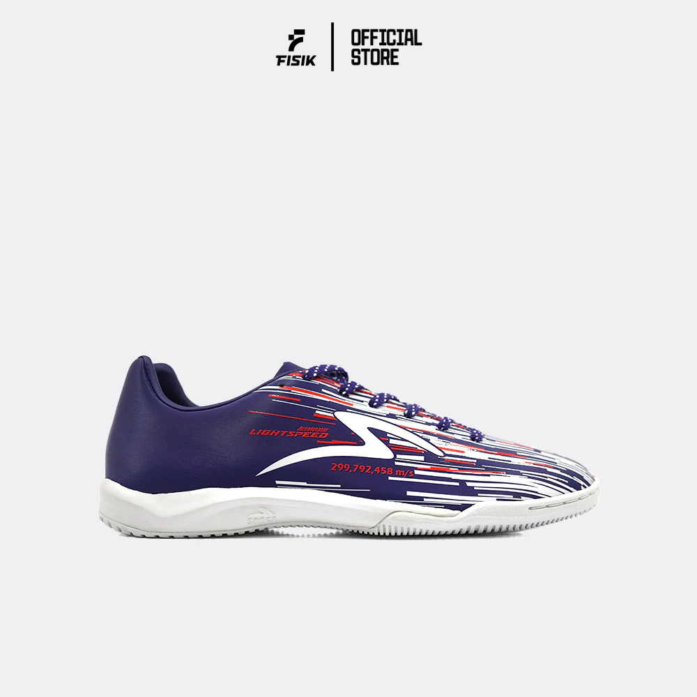 SPECS FUTSAL LIGHTSPEED Sepatu Futsal Lightspeed Reborn Dark Blue White Red Sol Karet LIGHTSPEED REB