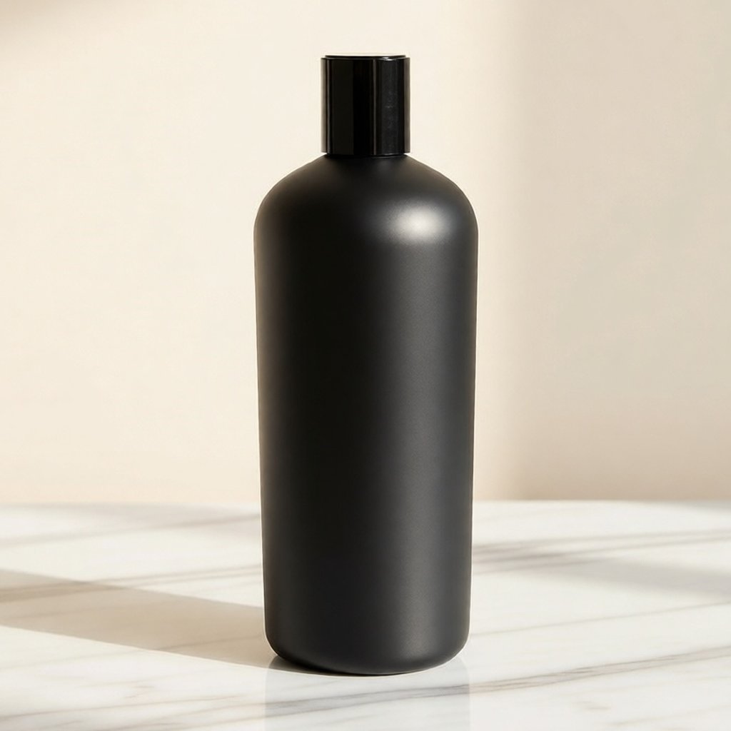 Botol presstop hitam 500ml hdpe tutup presstop hitam botol hitam