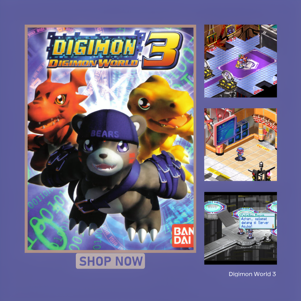Digimon World 3 PS1 | Buat PC, Laptop , HP atau Tablet | Bonus Emulator