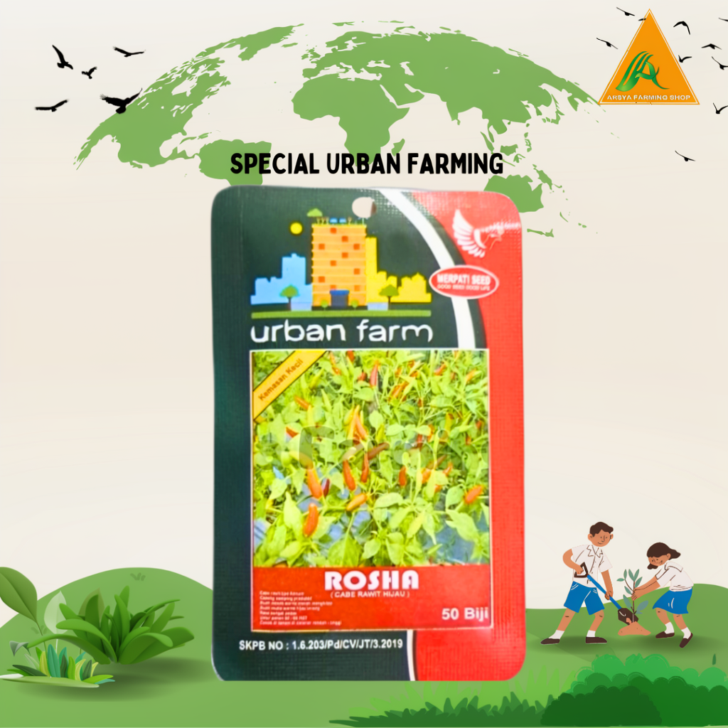 Benih Merpati Seed Rosha Cabe Rawit 50 Biji Kemasan Pabrik
