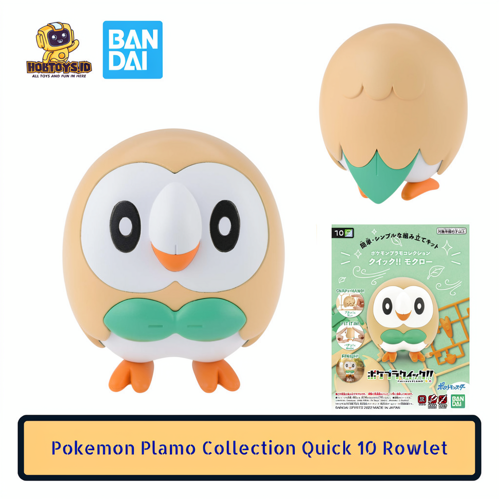 Pokemon Plamo Collection Quick 10 Rowlet