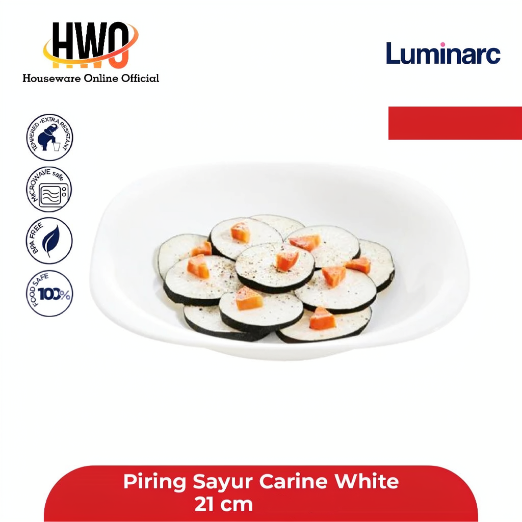 Luminarc Piring Sayur Carine White Soup Plate